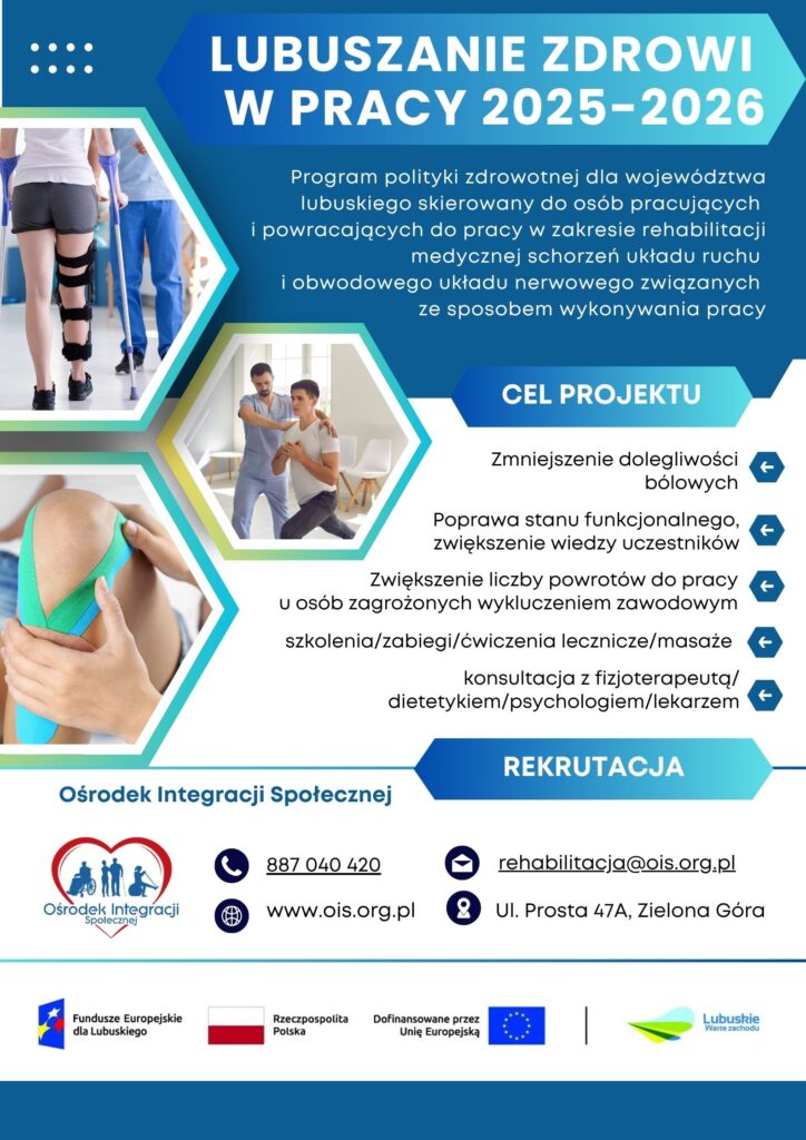 plakat promocyjny rehabiltacyjny